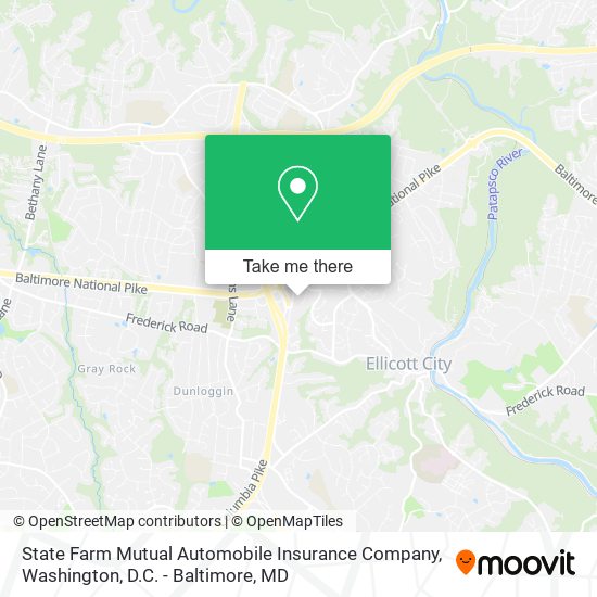 State Farm Mutual Automobile Insurance Company map