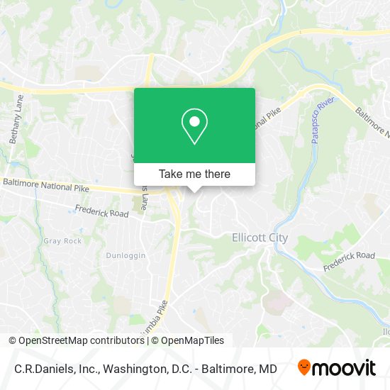 Mapa de C.R.Daniels, Inc.