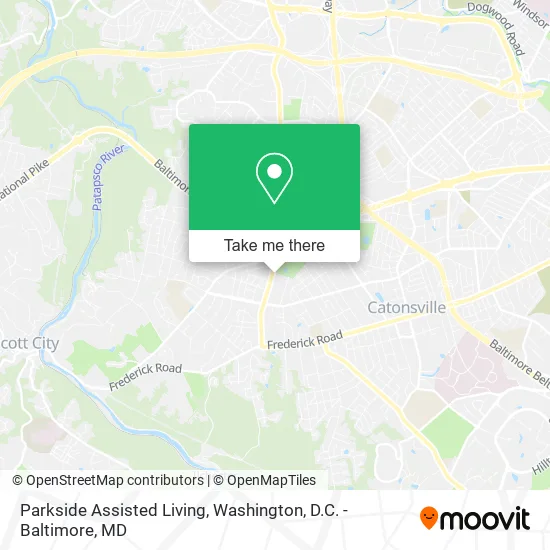 Parkside Assisted Living map