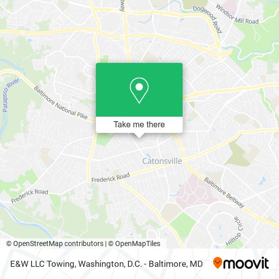 E&W LLC Towing map