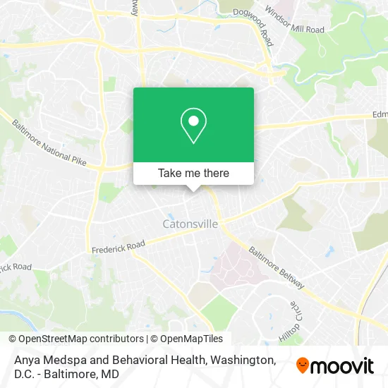 Anya Medspa and Behavioral Health map