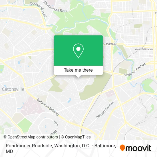 Roadrunner Roadside map