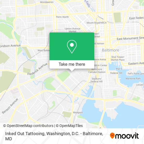 Inked Out Tattooing map