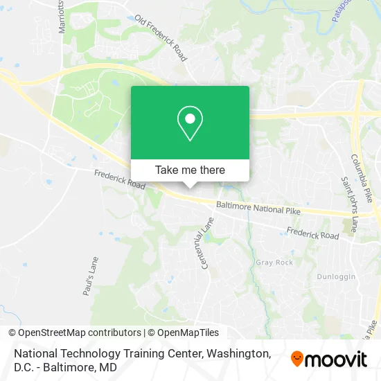 National Technology Training Center map