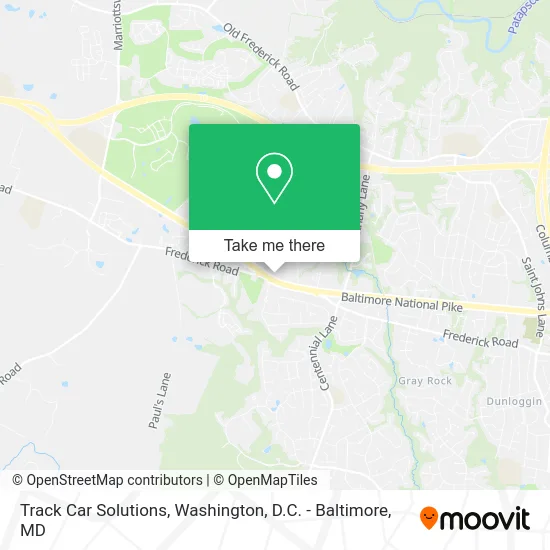 Track Car Solutions map