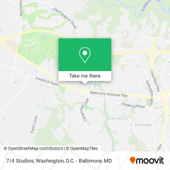 7/4 Studios map