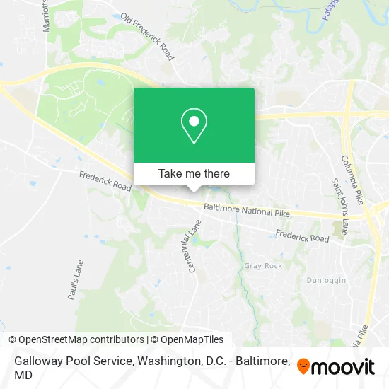 Mapa de Galloway Pool Service