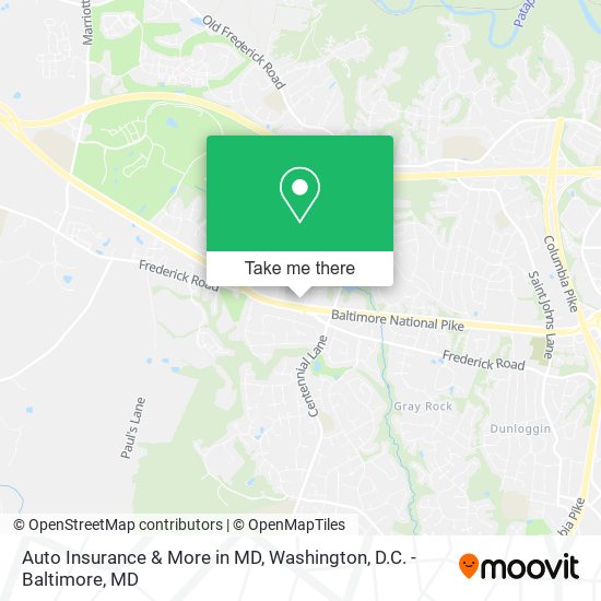 Auto Insurance & More in MD map