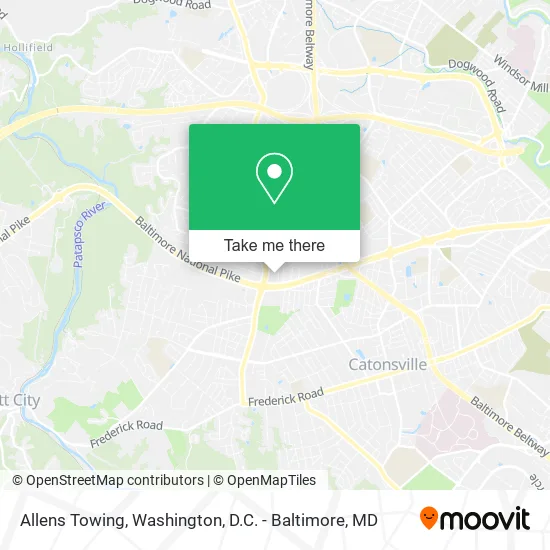Mapa de Allens Towing