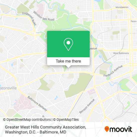 Mapa de Greater West Hills Community Association