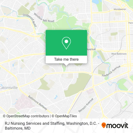 RJ Nursing Services and Staffing map