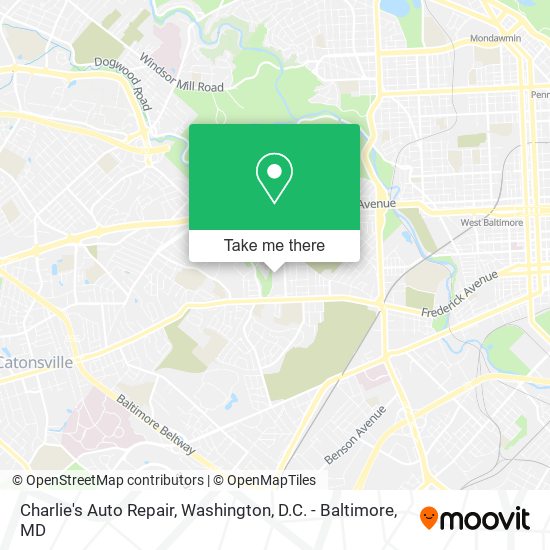 Charlie's Auto Repair map