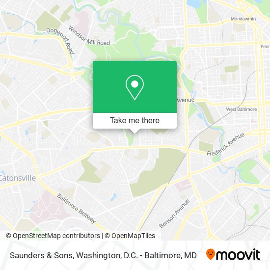 Saunders & Sons map