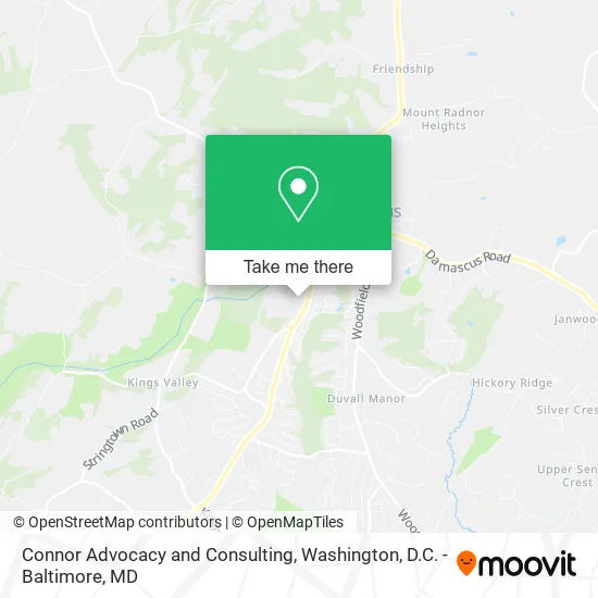 Connor Advocacy and Consulting map