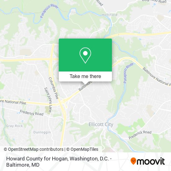 Howard County for Hogan map