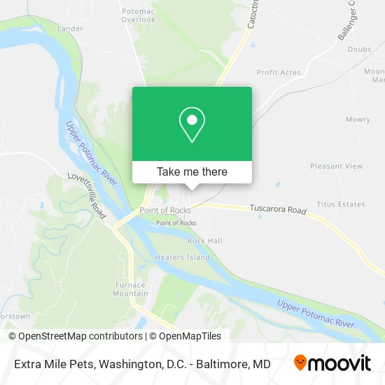 Extra Mile Pets map