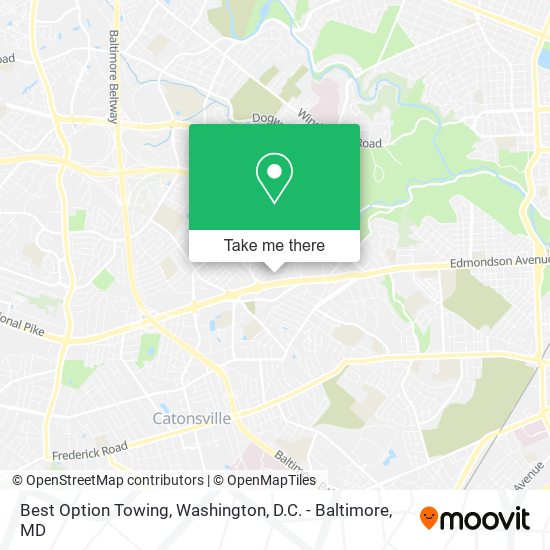 Best Option Towing map