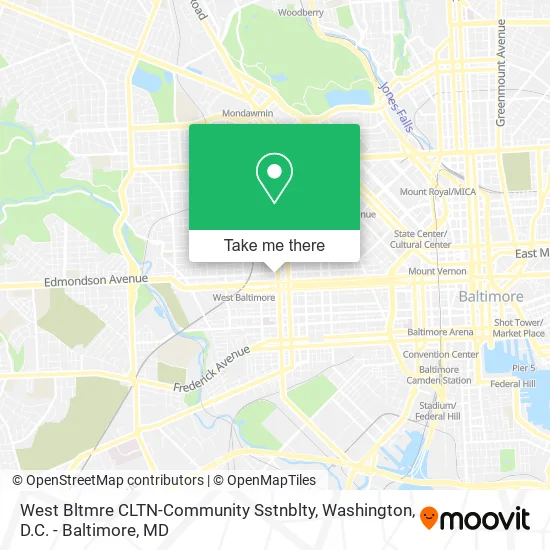 Mapa de West Bltmre CLTN-Community Sstnblty