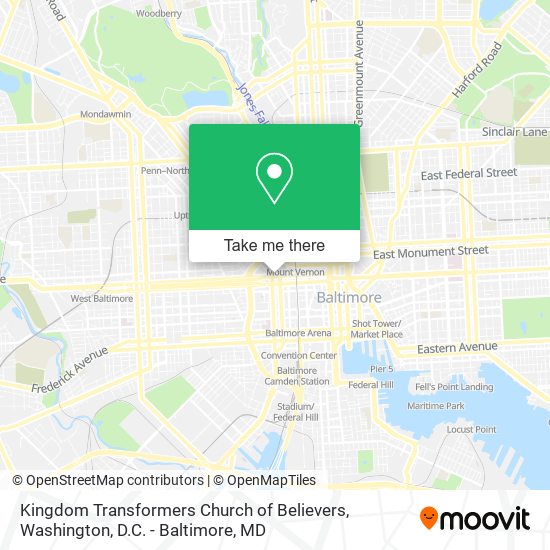 Kingdom Transformers Church of Believers map