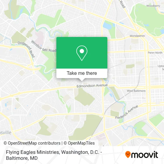 Flying Eagles Ministries map