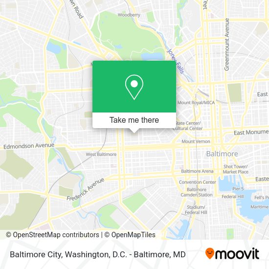 Baltimore City map