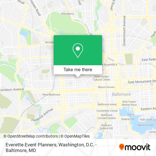 Everette Event Planners map