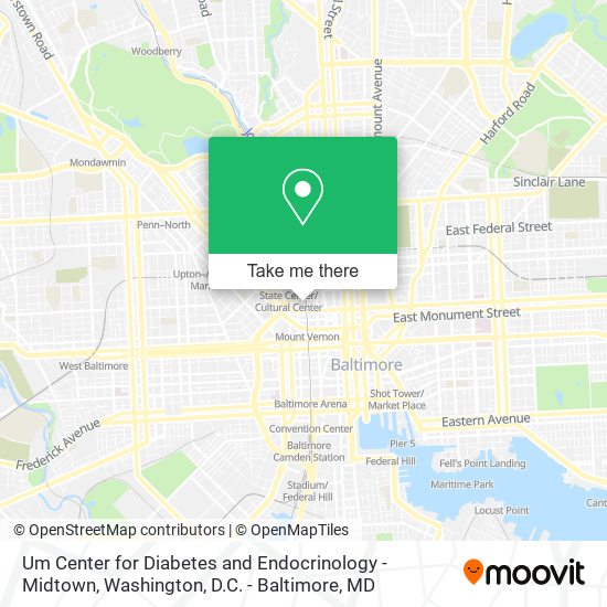 Mapa de Um Center for Diabetes and Endocrinology - Midtown