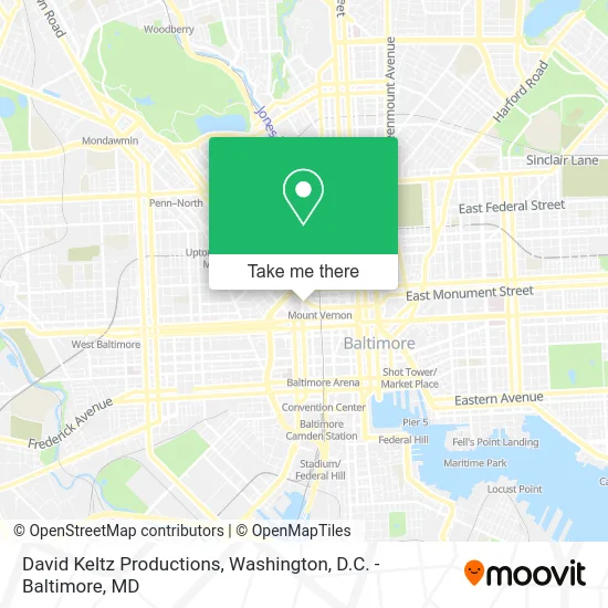 David Keltz Productions map