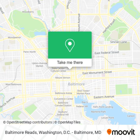 Baltimore Reads map