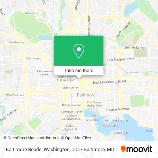 Baltimore Reads map