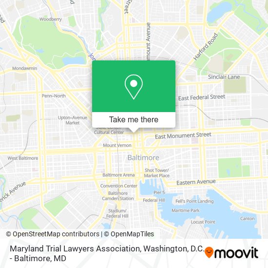 Maryland Trial Lawyers Association map