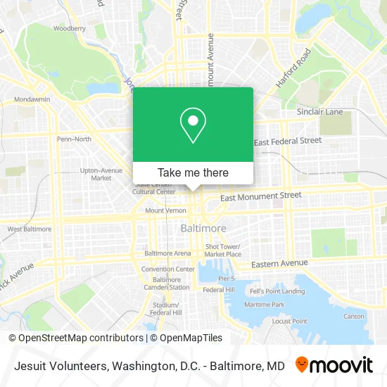 Mapa de Jesuit Volunteers