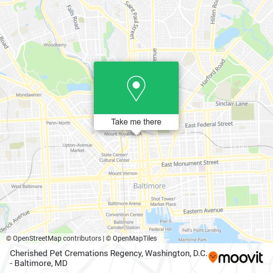 Mapa de Cherished Pet Cremations Regency