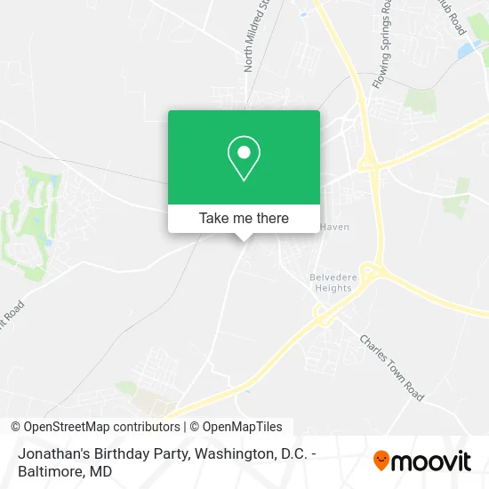 Jonathan's Birthday Party map