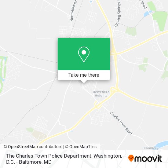 The Charles Town Police Department map