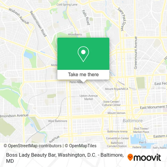 Boss Lady Beauty Bar map