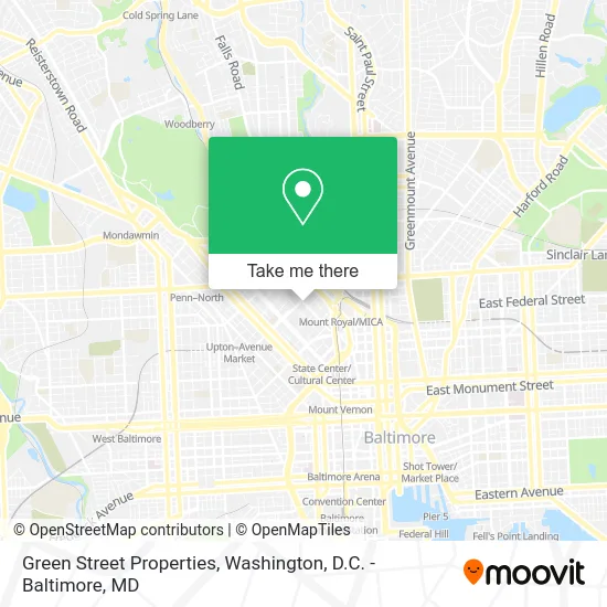 Green Street Properties map