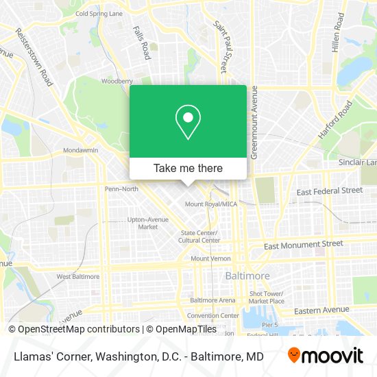 Llamas' Corner map