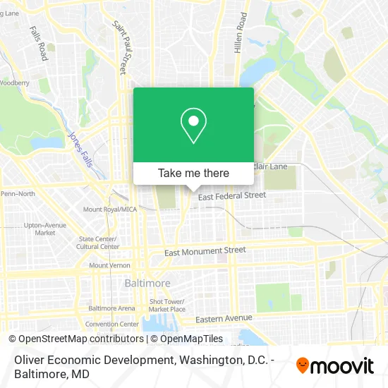 Oliver Economic Development map