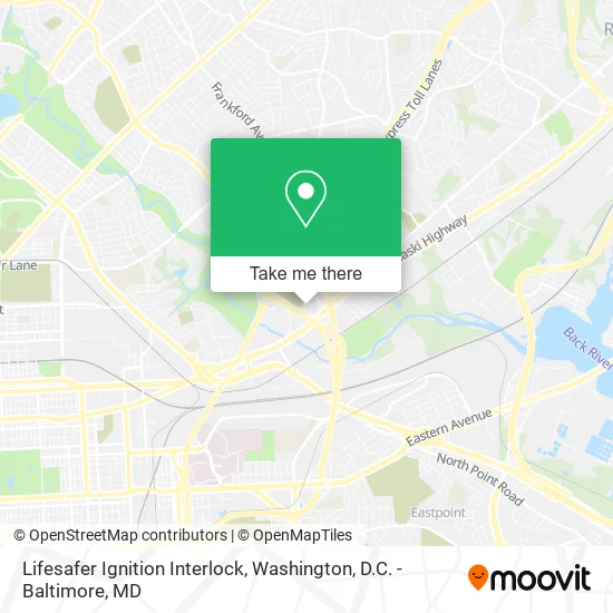 Lifesafer Ignition Interlock map