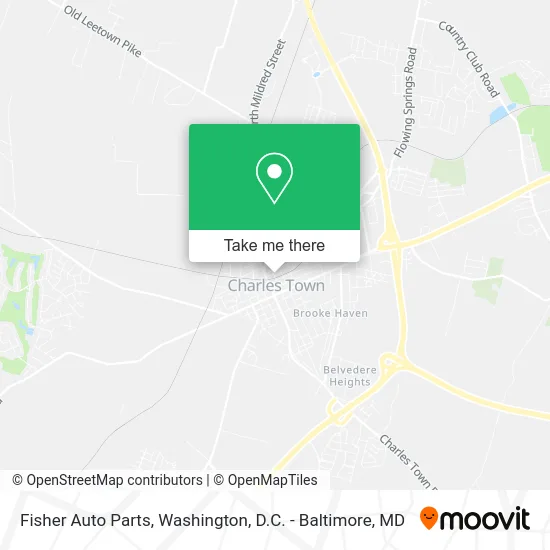 Fisher Auto Parts map
