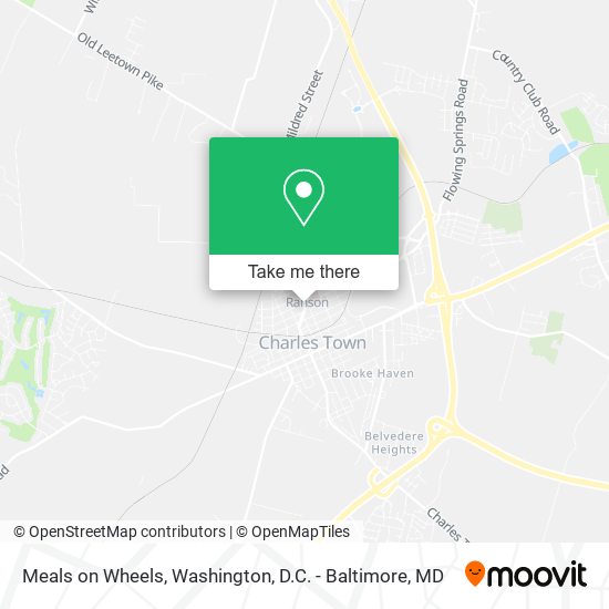Mapa de Meals on Wheels