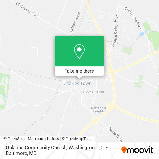 Oakland Community Church map