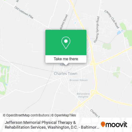 Jefferson Memorial Physical Therapy & Rehabilitation Services map