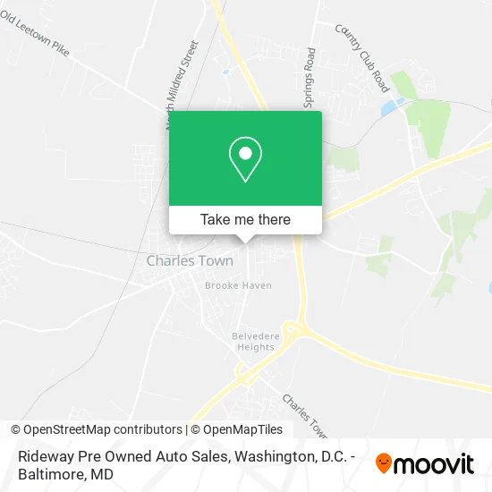 Rideway Pre Owned Auto Sales map
