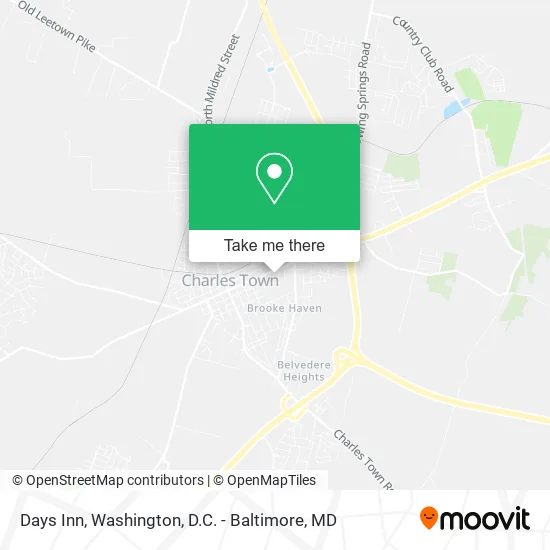 Days Inn map