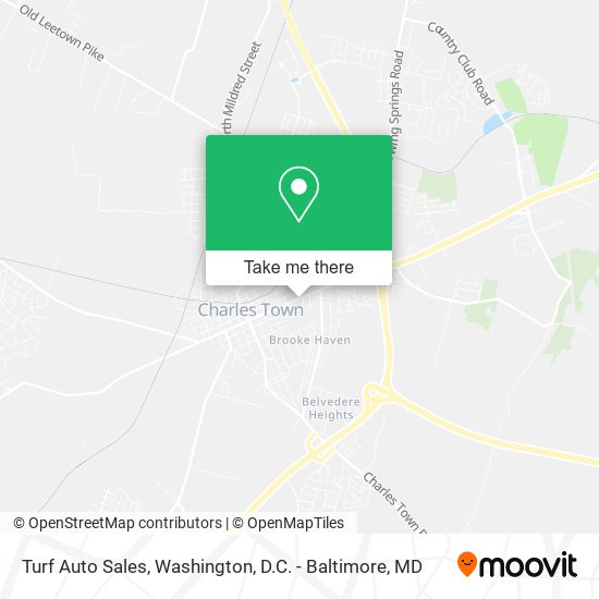 Turf Auto Sales map