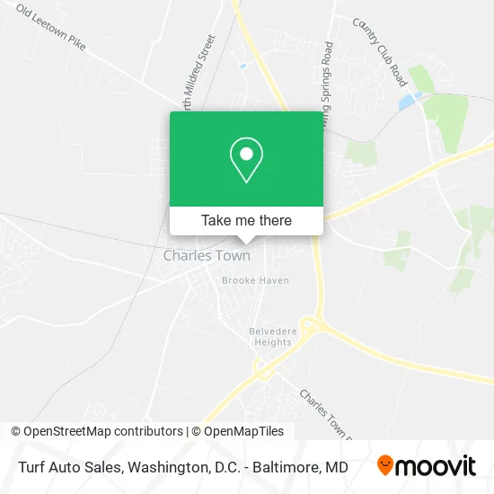 Turf Auto Sales map