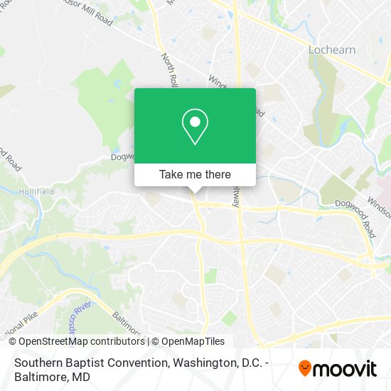 Mapa de Southern Baptist Convention