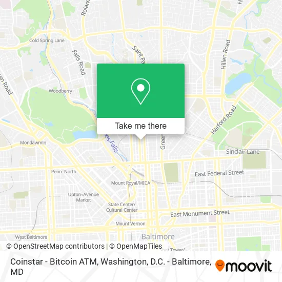 Mapa de Coinstar - Bitcoin ATM